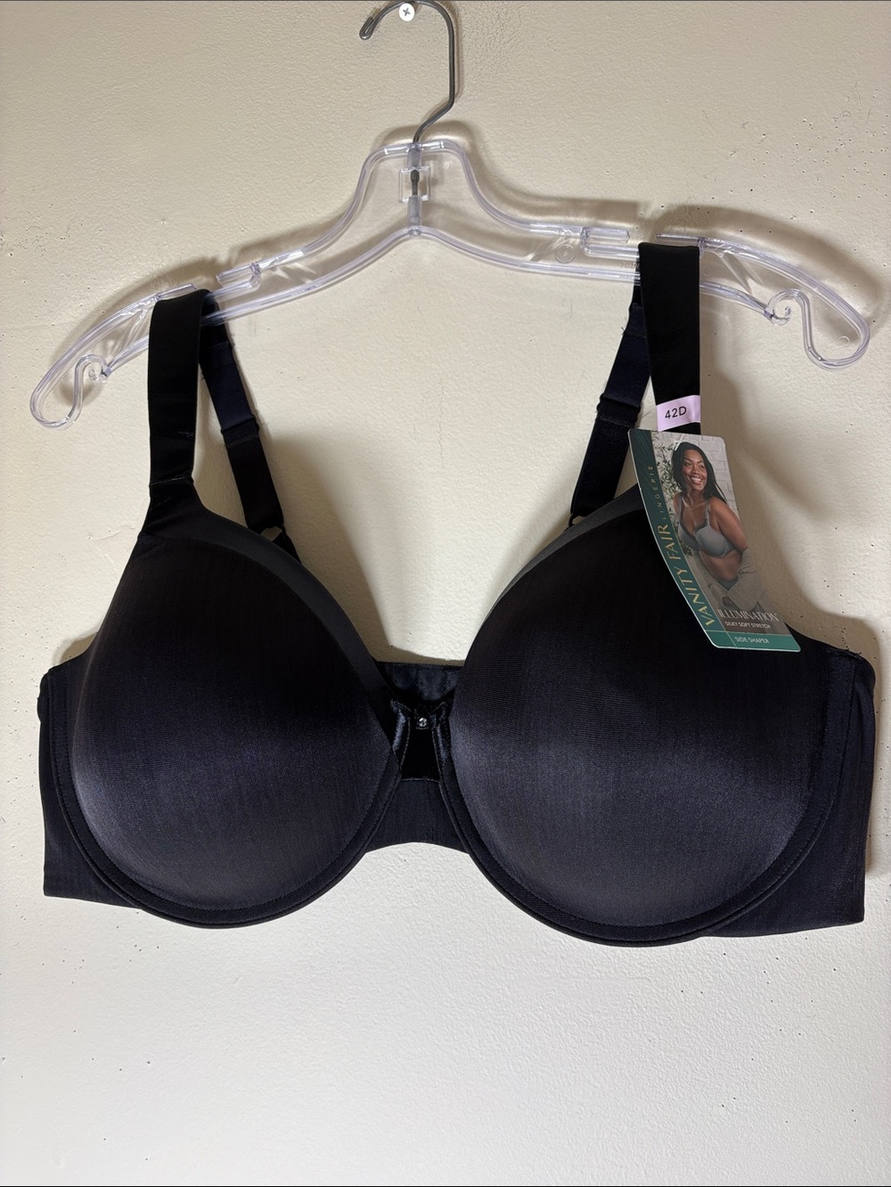 Vanity Fair Illumination Silky Soft Stretch Side Shaper Bra. 42D. NWT.